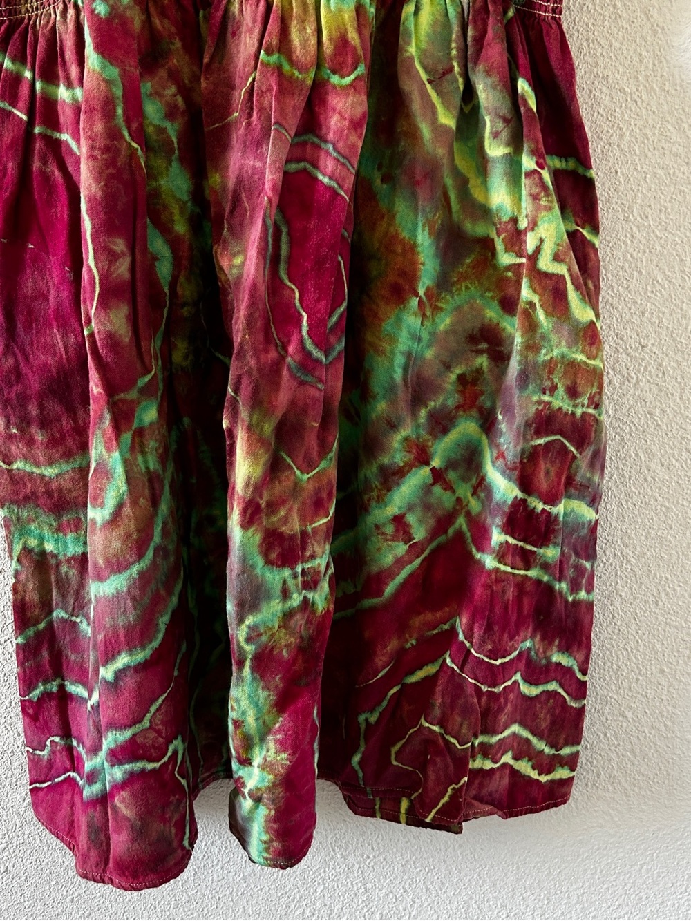 Universal Thread Linen Blend Tie Dye Boho Hippie smocked sundress Women’s Medium - Picture 2 of 10